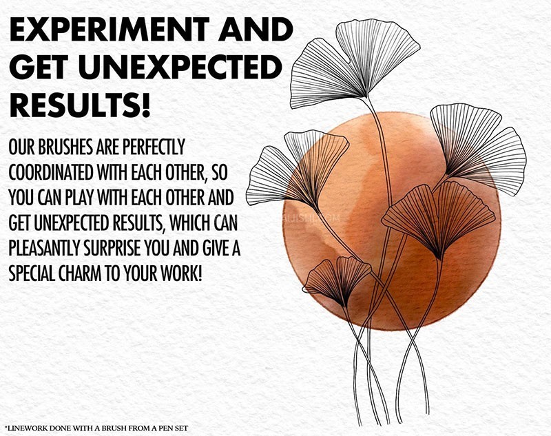 Procreate湿边水彩笔刷